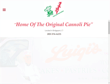 Tablet Screenshot of luigisbakery.com